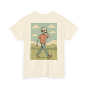Casual Graphic Tee with Skull Design